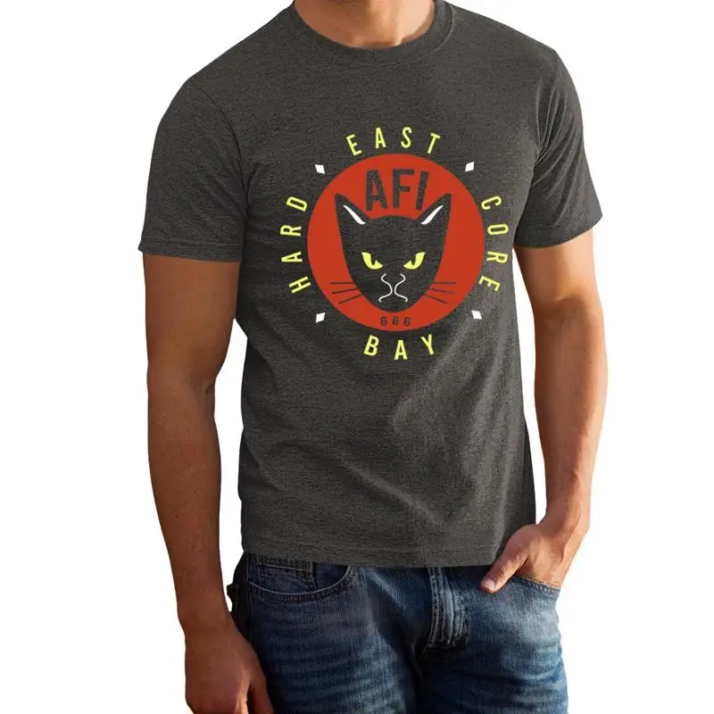Band Tee Faded 90S - Camiseta Vintage Afi 90S Merch Cinza