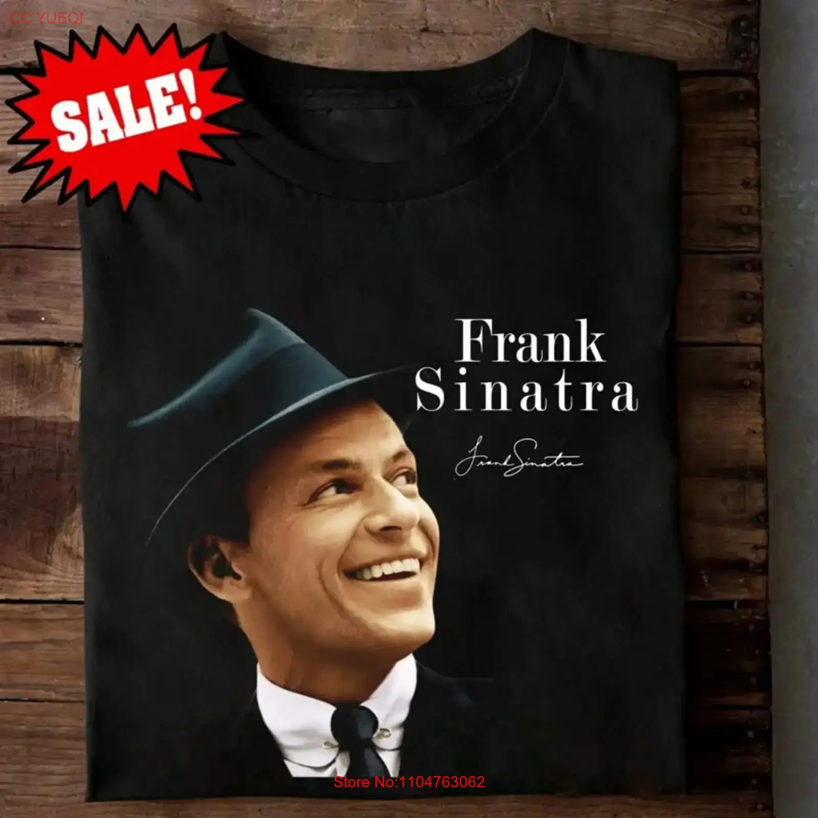 Vintage Fashion News - NOVA Camiseta de Algodão Preta Frank