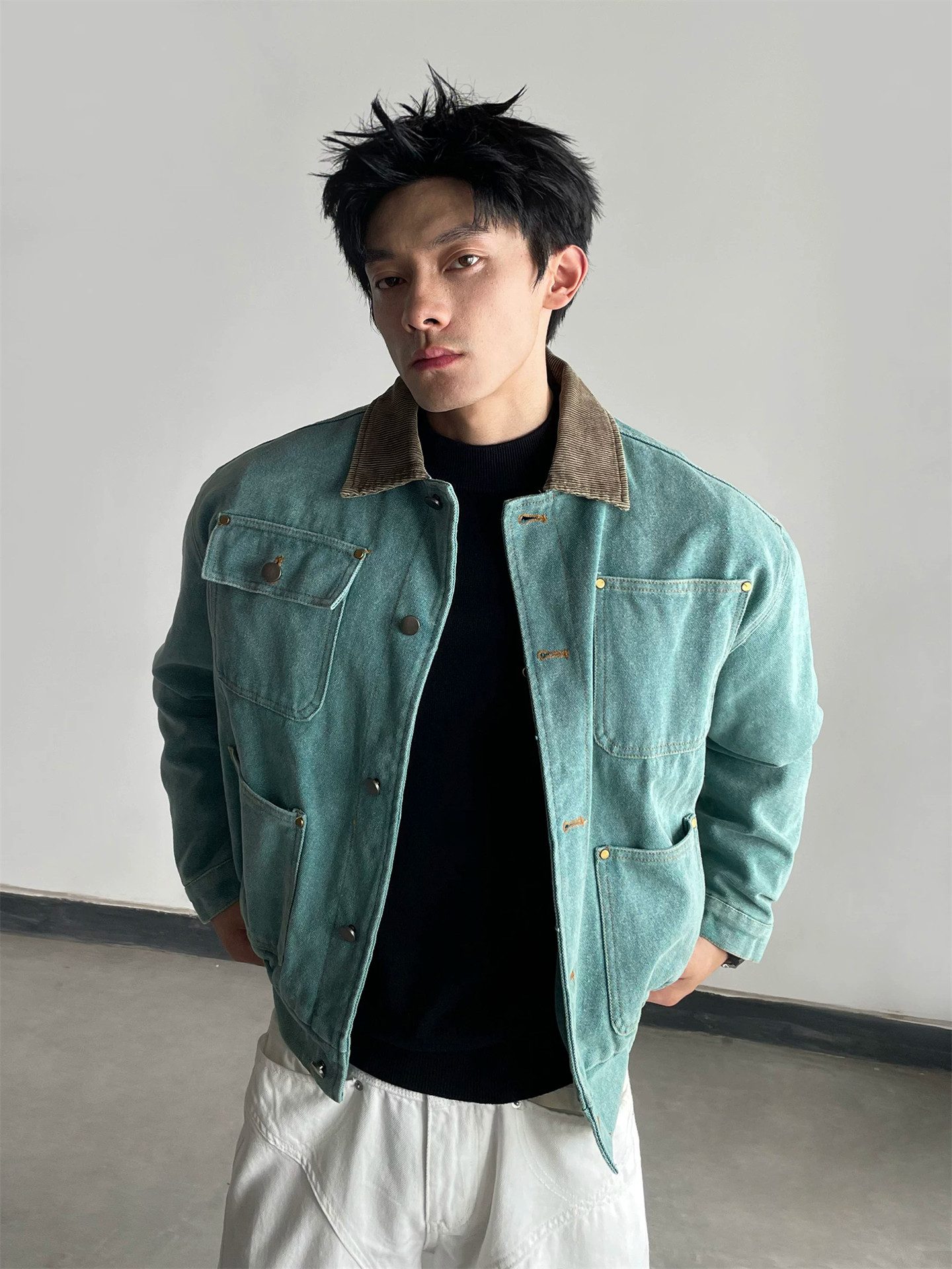 Vintage Fashion Jacket - Jaqueta de Denim Vintage Nova para