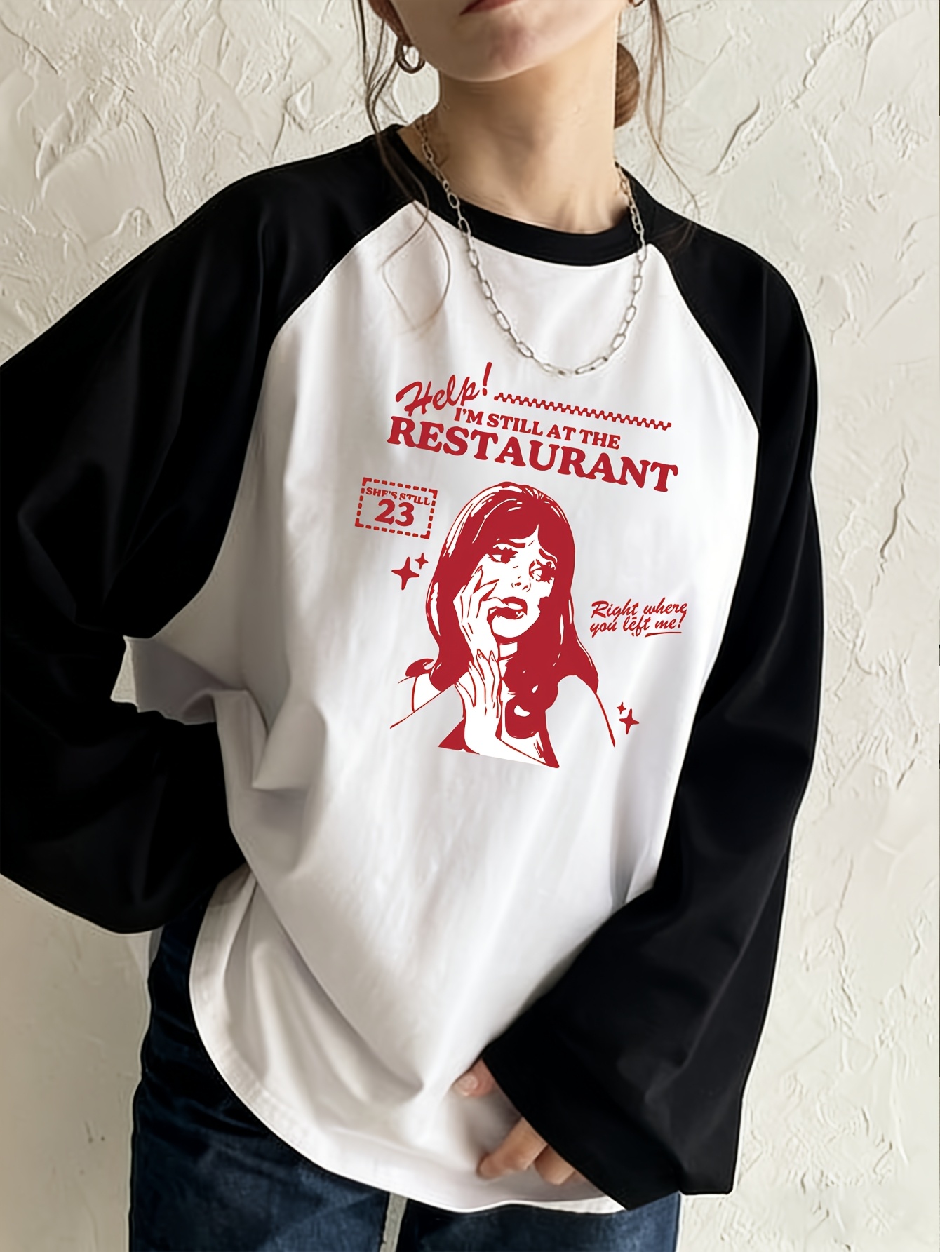 Vintage Fashion Instagram - TS N.º Camiseta de Manga Longa
