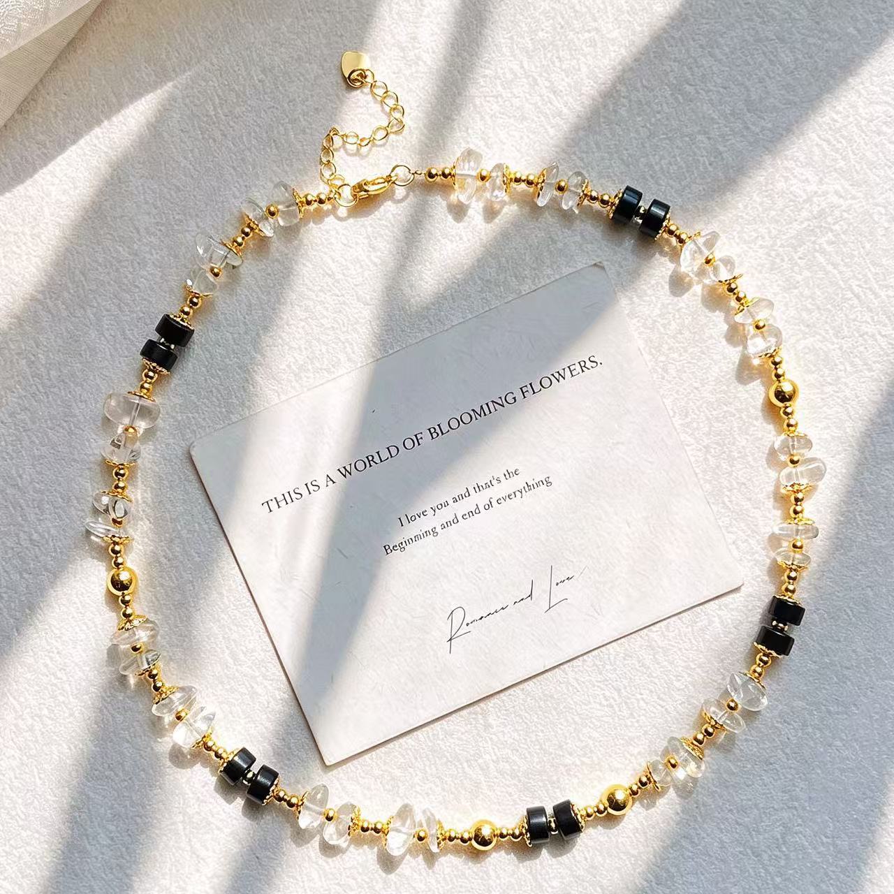 Vintage Fashion Instagram - Colar Gargantilha Designer de Ônix Preto