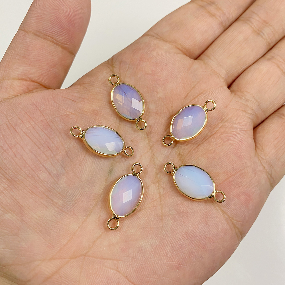 Facetada Pedra Natural Pingent - Vintage Fashion Jewelry Necklaces avaliação e preço
