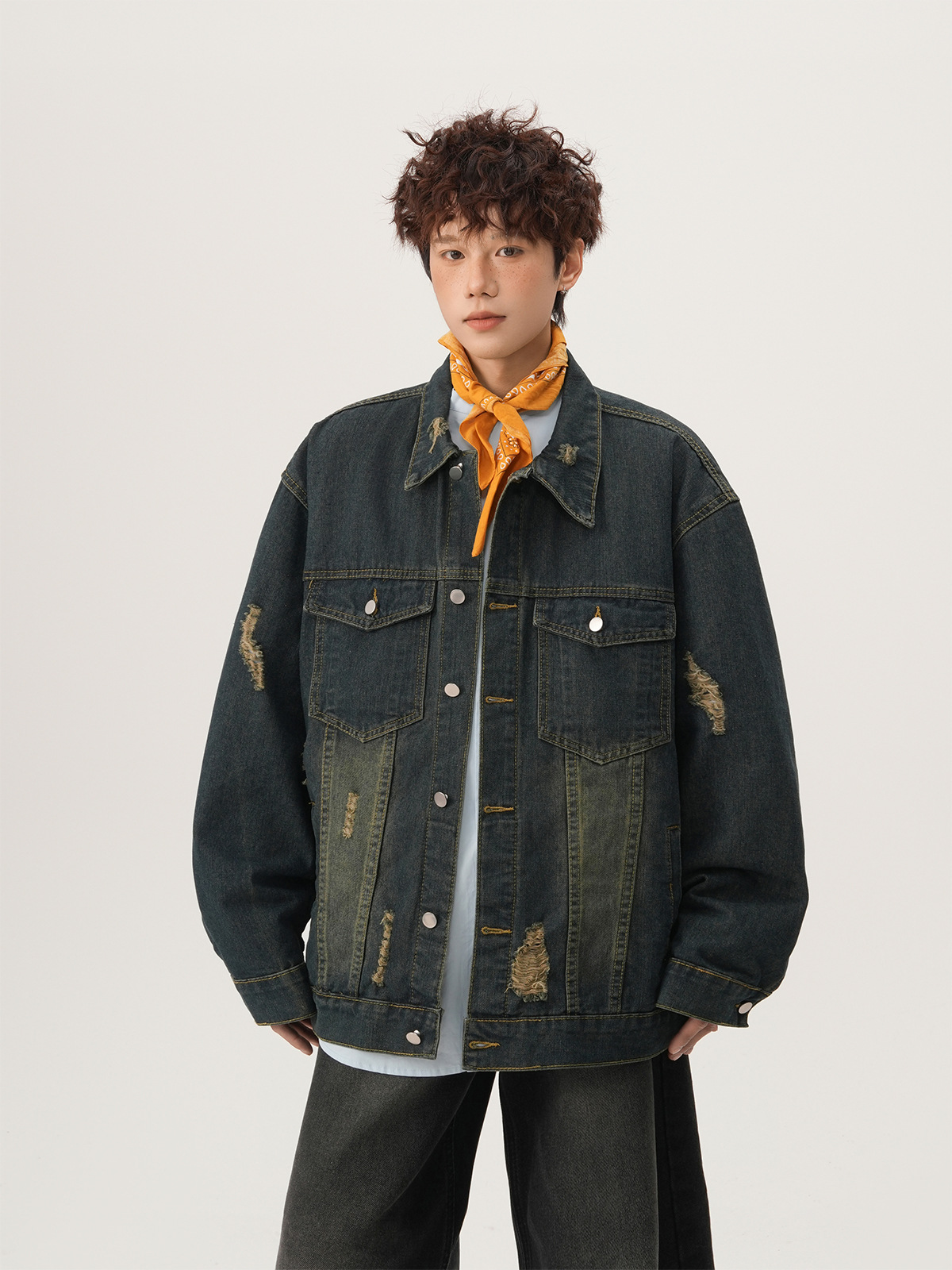 Jaqueta Jeans Masculina Americ - Vintage Fashion Jacket avaliação e preço