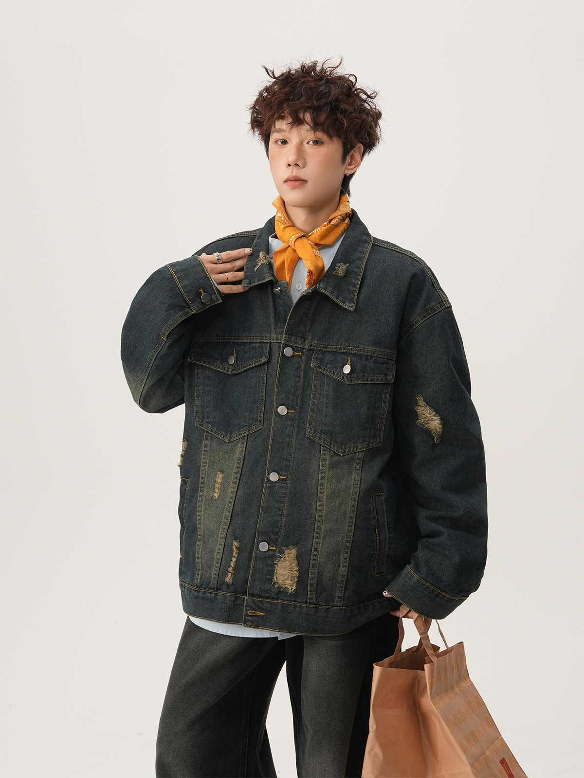 Jaqueta Jeans Masculina Americ - Vintage Fashion Jacket avaliação e preço