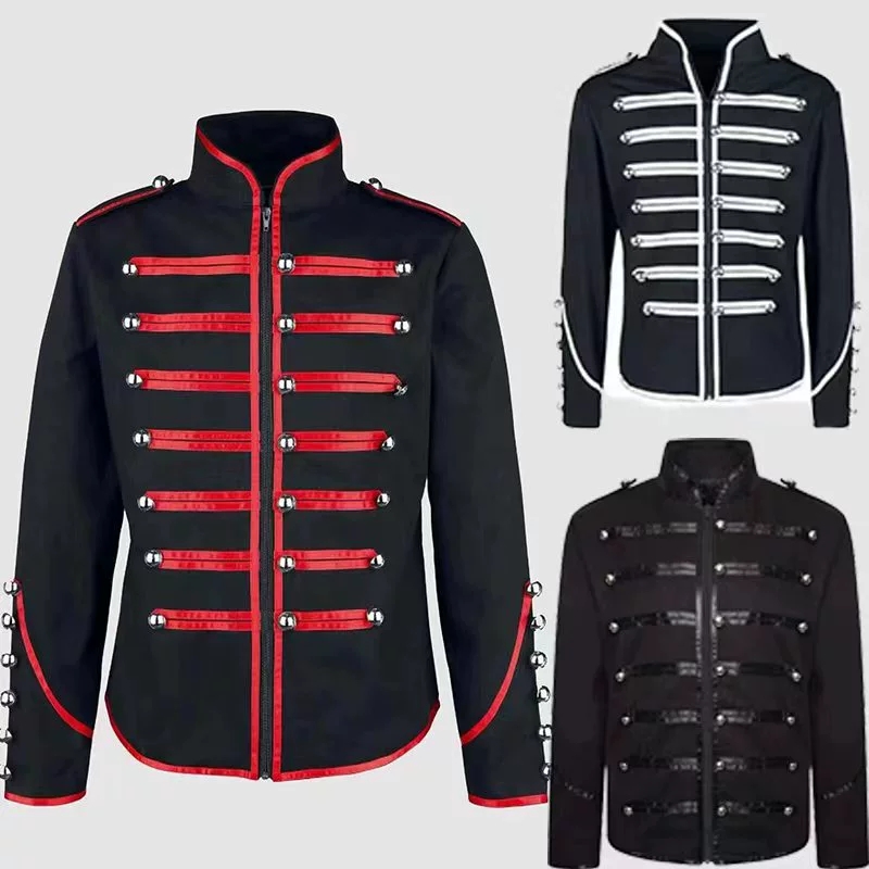 Jaqueta steampunk rockstar mas - Vintage Fashion Jacket avaliação e preço