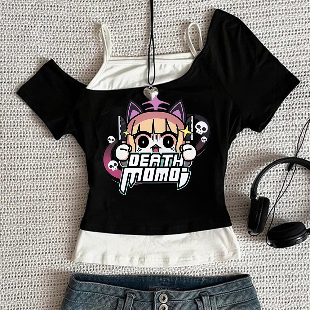 Camiseta crop top Blue Archive - Vintage Fashion Archive avaliação e preço