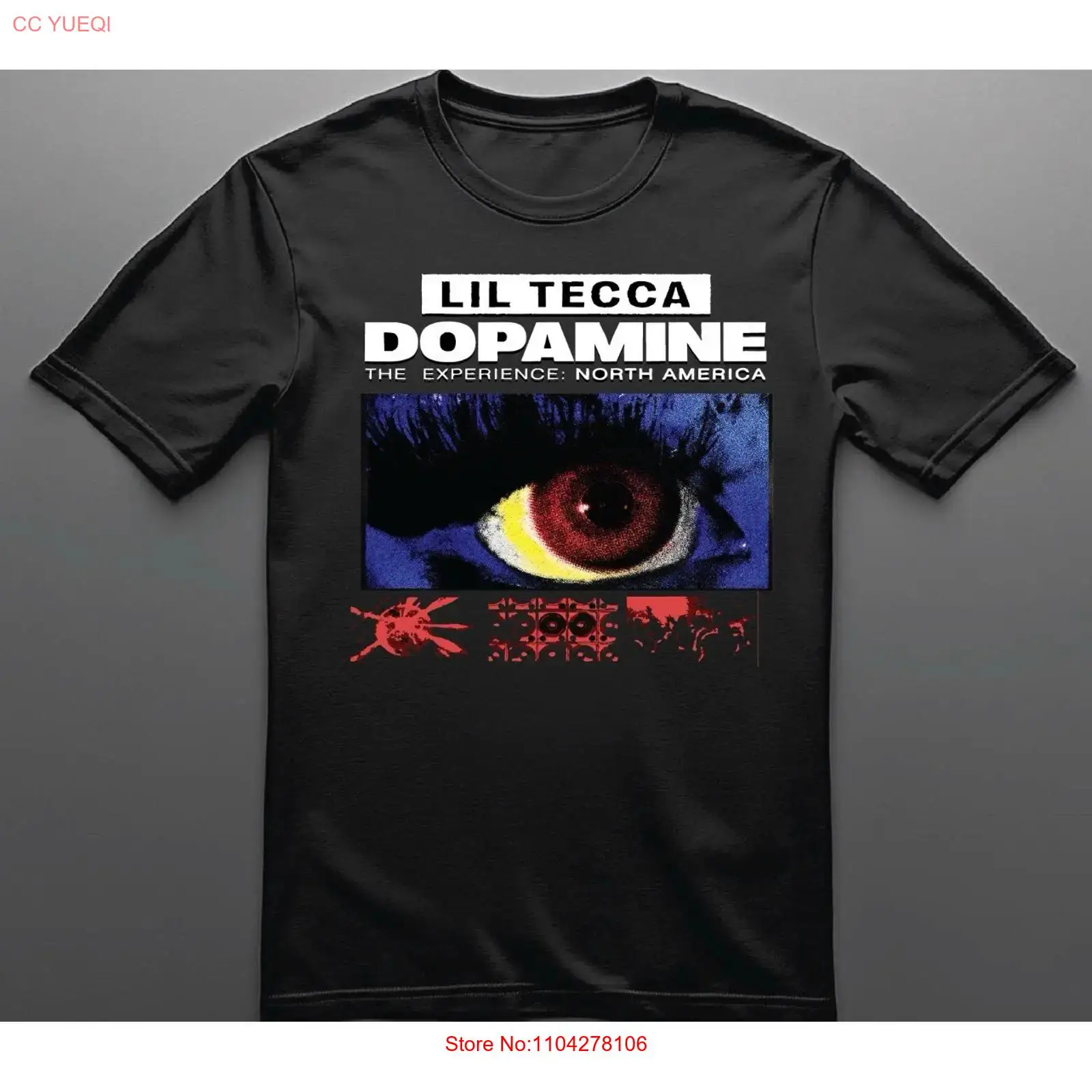 Camiseta Lil Tecca DOPAMINE Th - Vintage Fashion News avaliação e preço