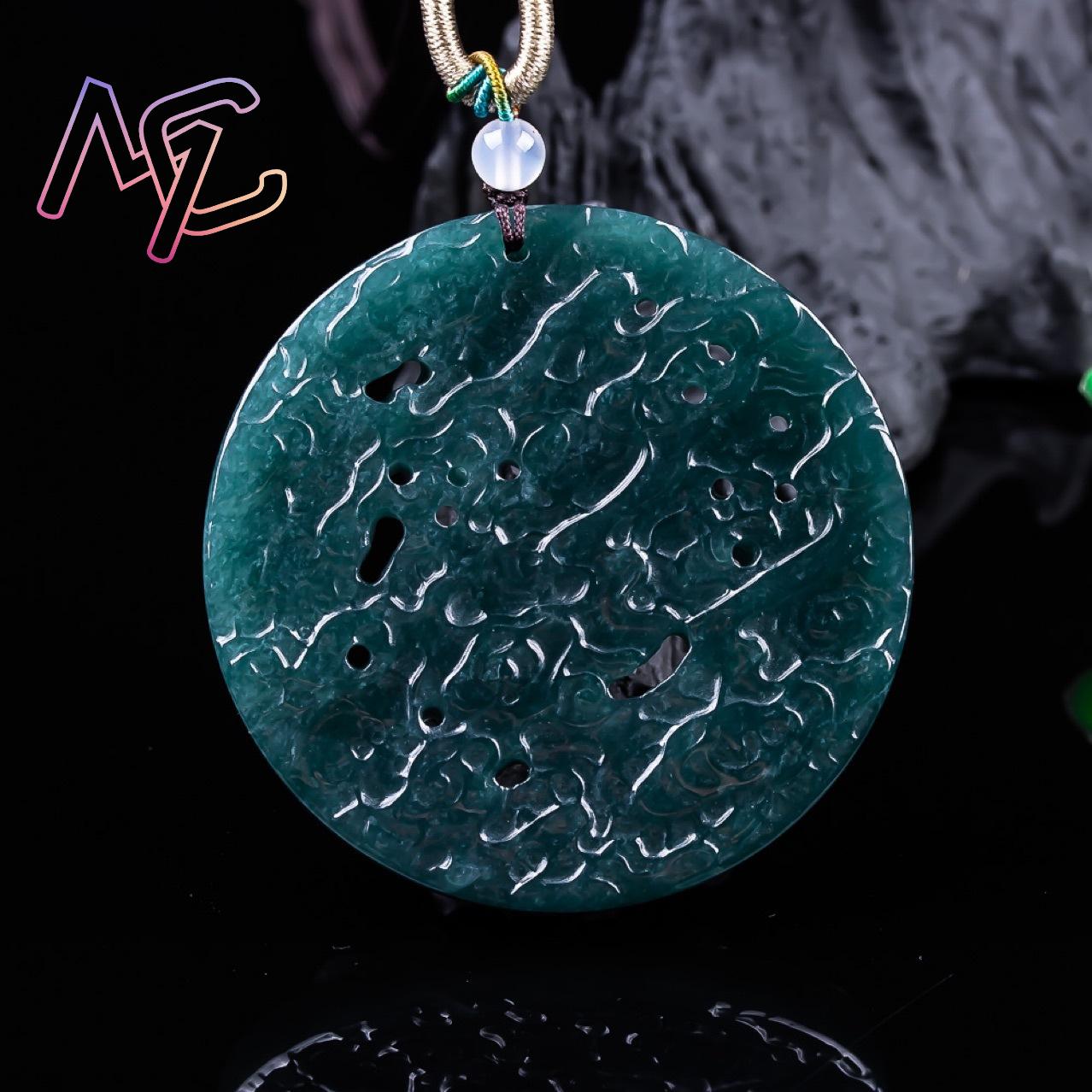 Myanmar jadeite dragão pingent - Vintage Fashion Jewelry Necklaces avaliação e preço