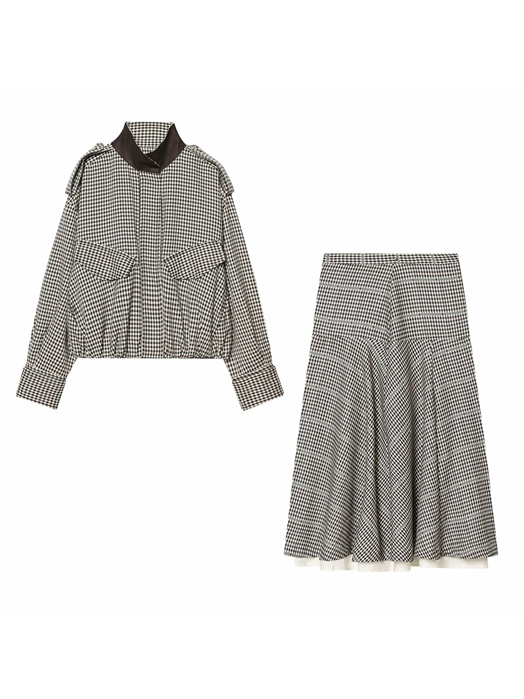 Conjunto de Saia Feminina Eleg - Vintage Fashion Jacket avaliação e preço