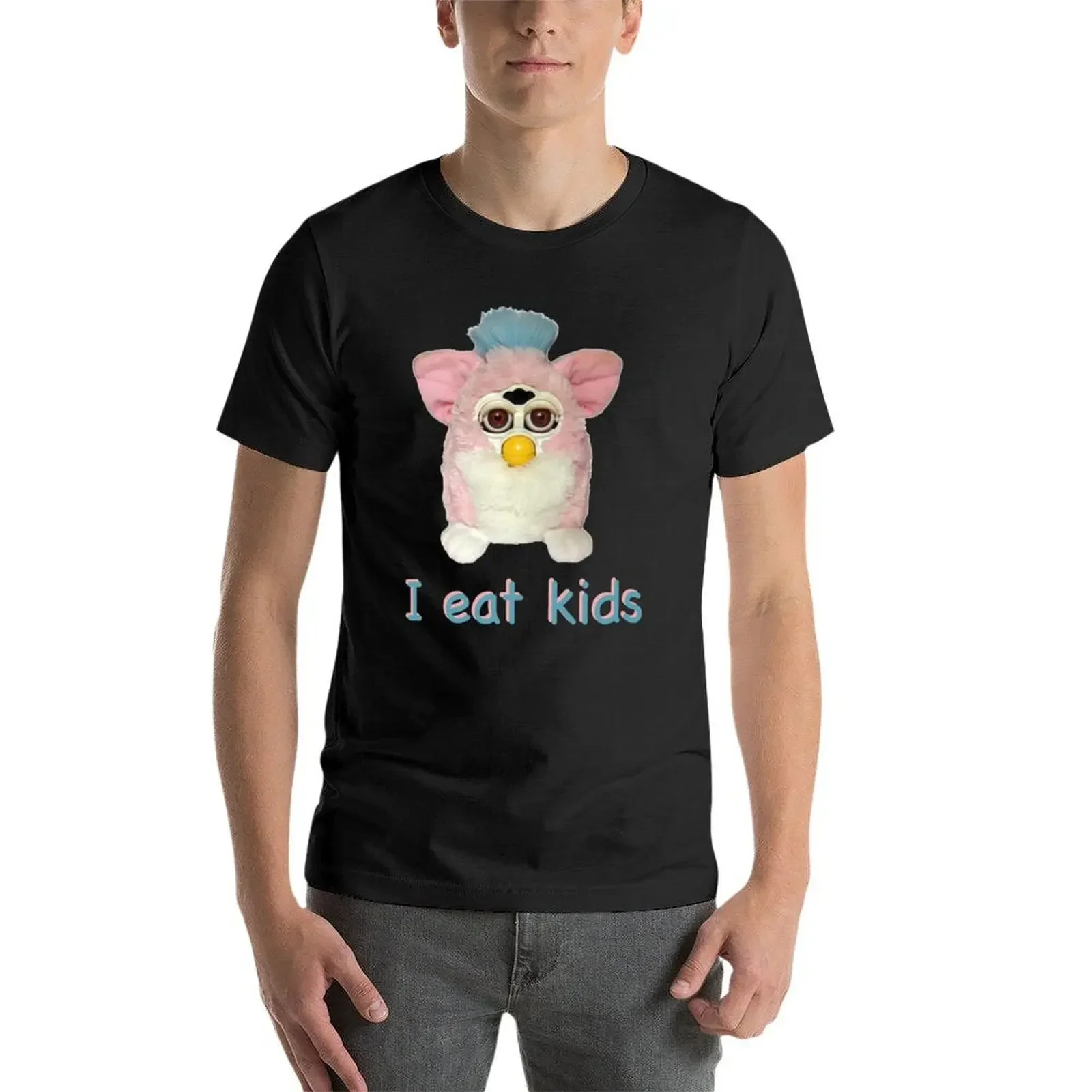 Camiseta masculina Furby I eat - Vintage Fashion Archive avaliação e preço