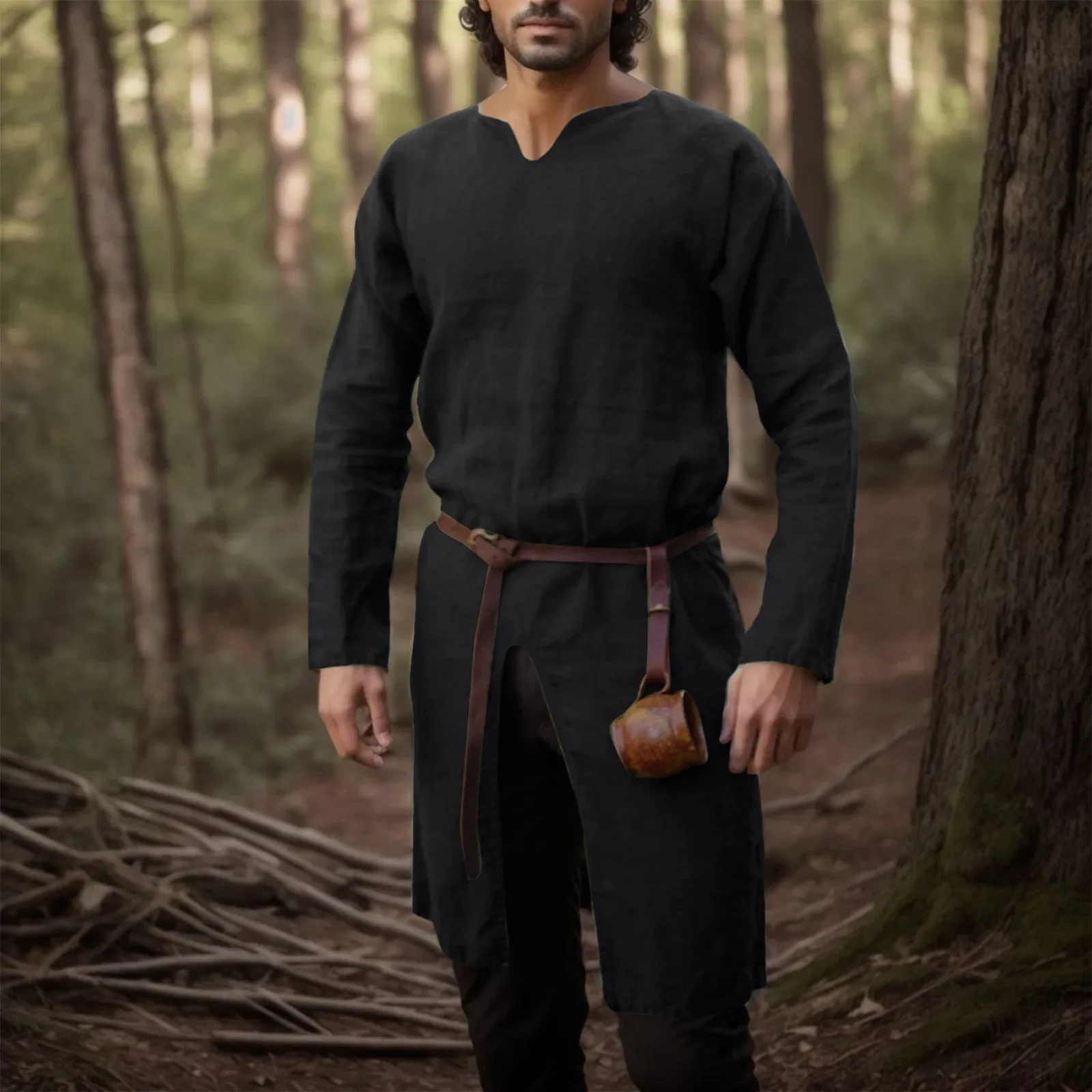 Camisa Retro Medieval Renascen - Vintage Fashion Jacket avaliação e preço