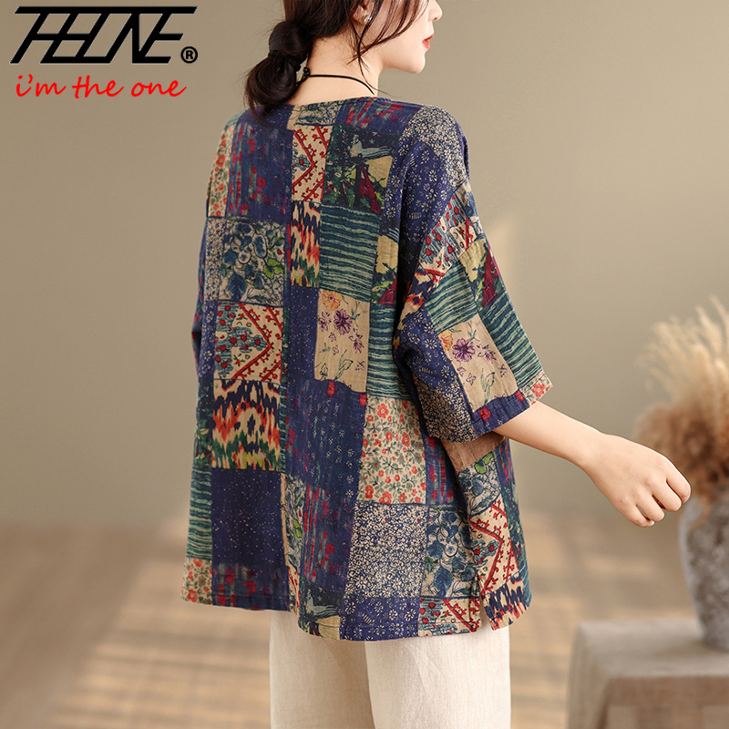 Blusa Feminina Plus Size THHON - Vintage Fashion Jersey avaliação e preço