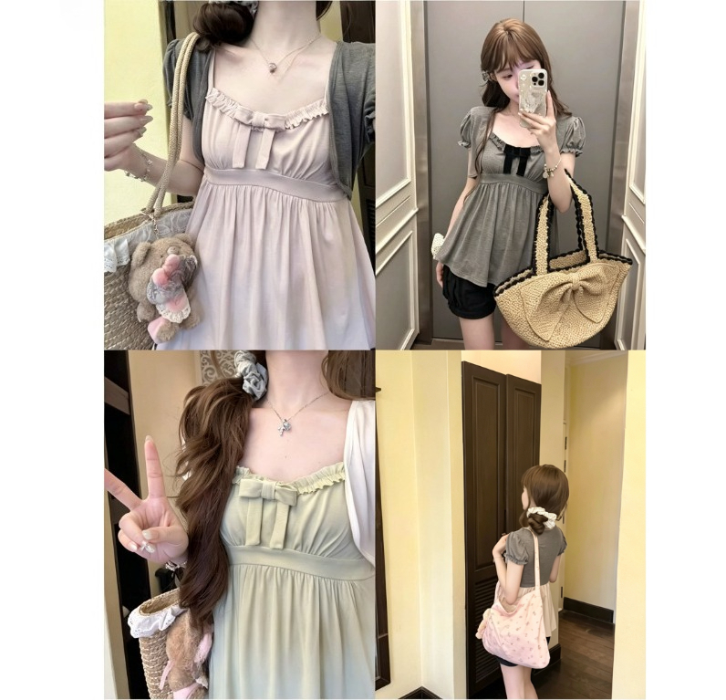 Conjunto de Tops em Duas Peças - Vintage Fashion Retro Outfit avaliação e preço