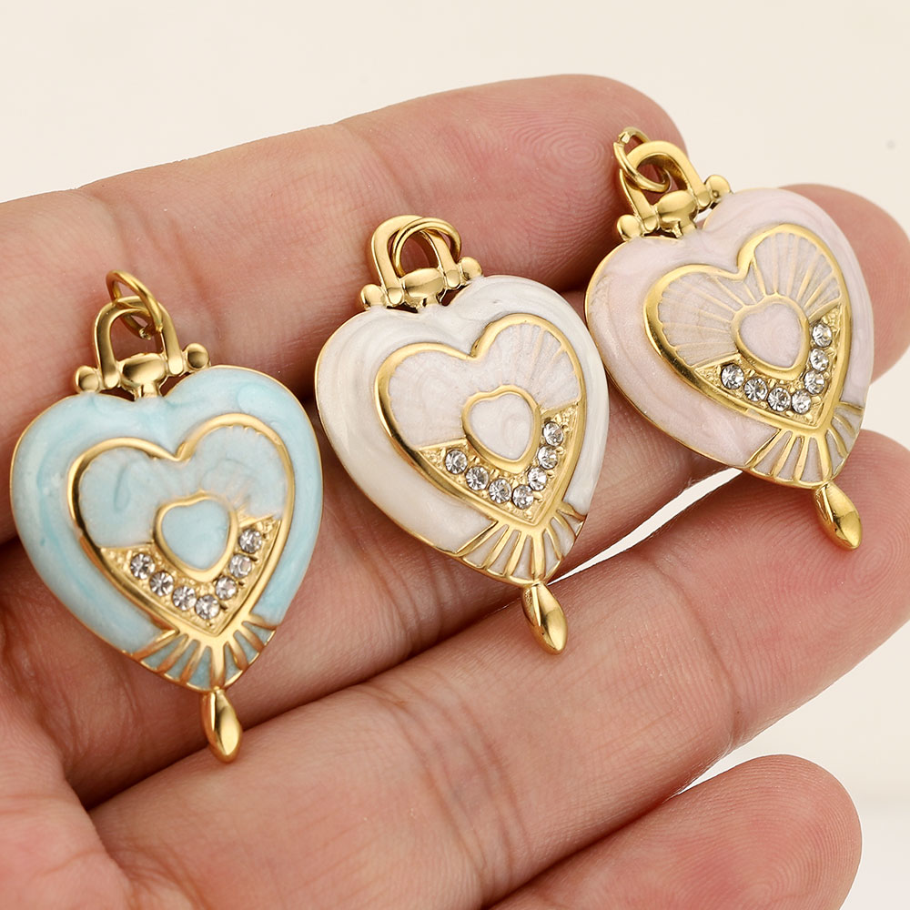3 peças de pingentes de coraçã - Vintage Fashion Jewelry Necklaces avaliação e preço