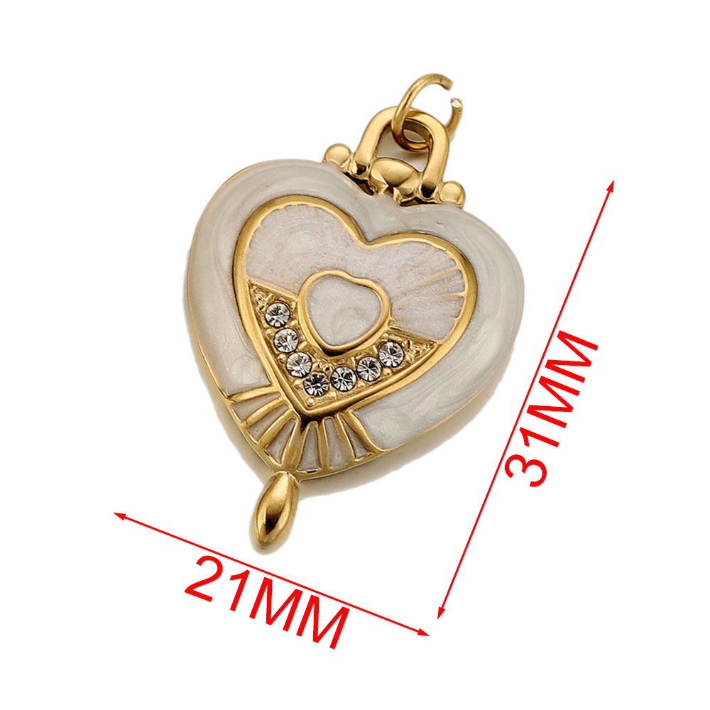 3 peças de pingentes de coraçã - Vintage Fashion Jewelry Necklaces avaliação e preço