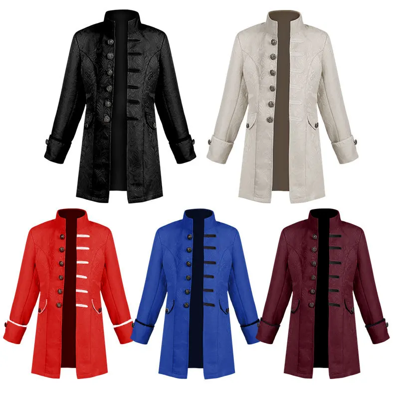 Medieval steampunk casaco meni - Vintage Fashion Jacket avaliação e preço